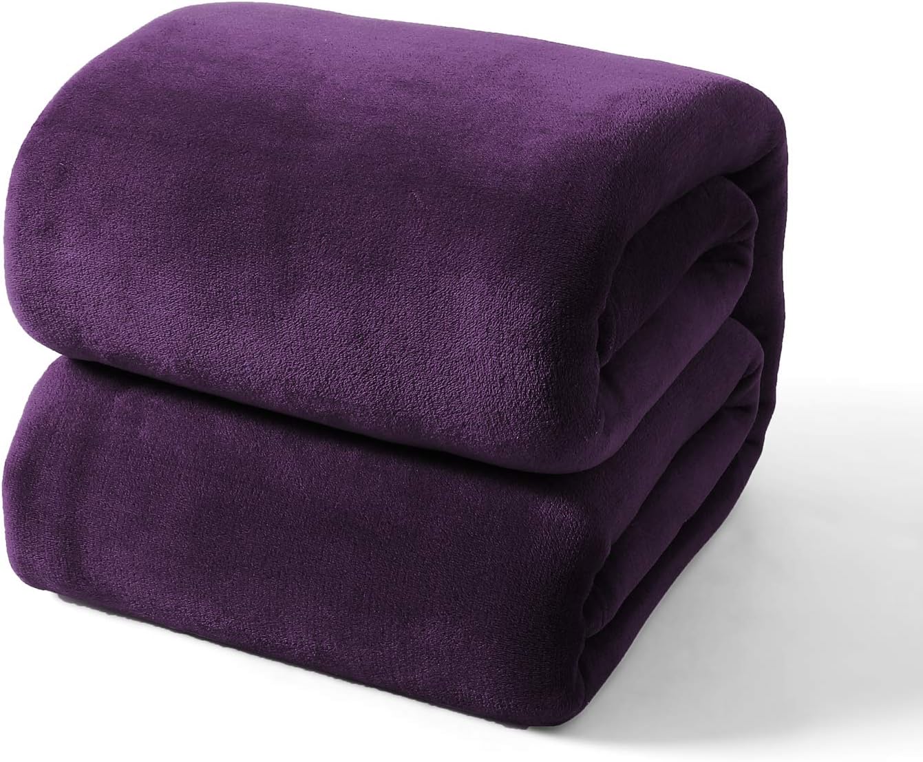 EXQ Home – Cobija de vellón, color morado, para cama o sofá, cobija de franela de microfibra mullida para adultos o niños