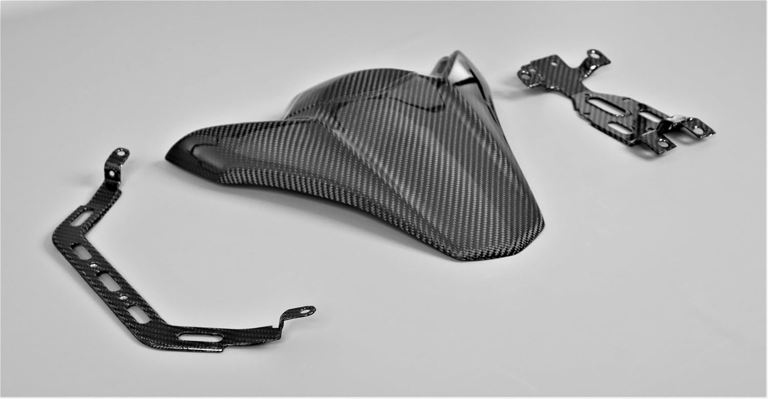 Funda de asiento de fibra de carbono con soportes para Kawasaki Z900 2017-2023