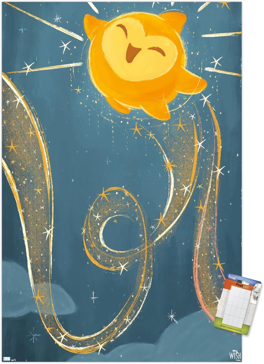 Trends International Disney Wish – Póster de collage 5 (estrella) para pared