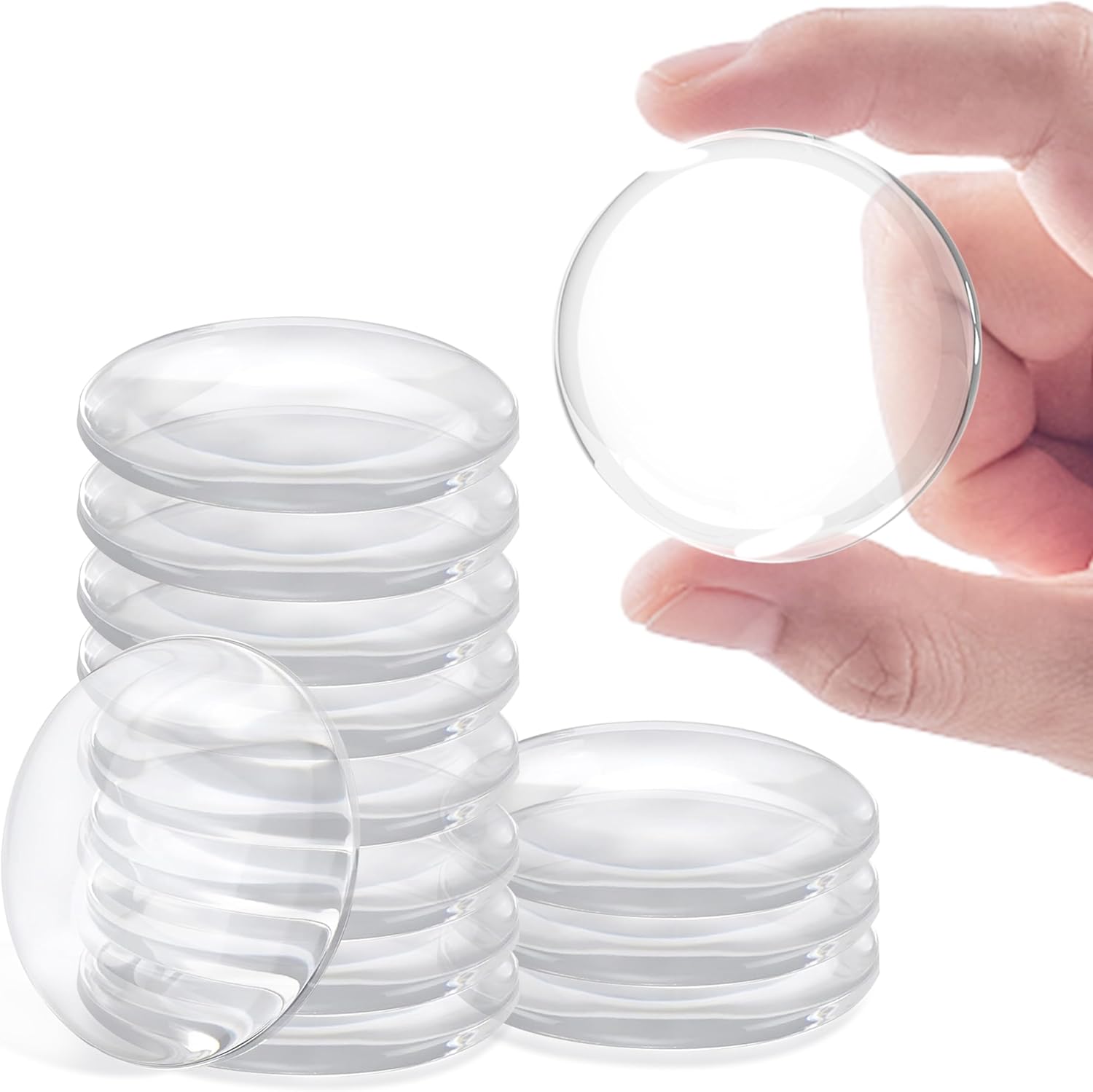 12 topes de puerta protectores de pared, protector de pared reutilizable para pomo de puerta, topes de puerta para pared con adhesivo