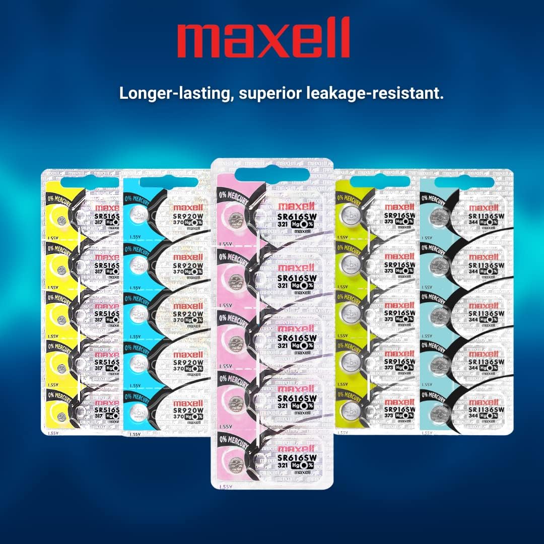 Maxell Batería 321 precio Ea, vendido por paquete de 10