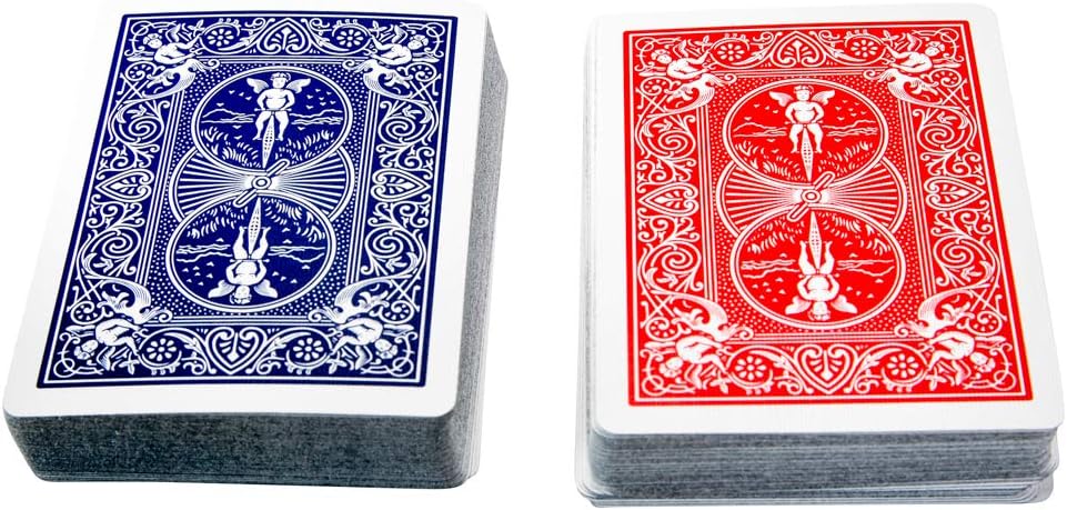 Bandeja moderna y elegante con 2 barajas de cartas en caja acrílica de lujo con tapa de color