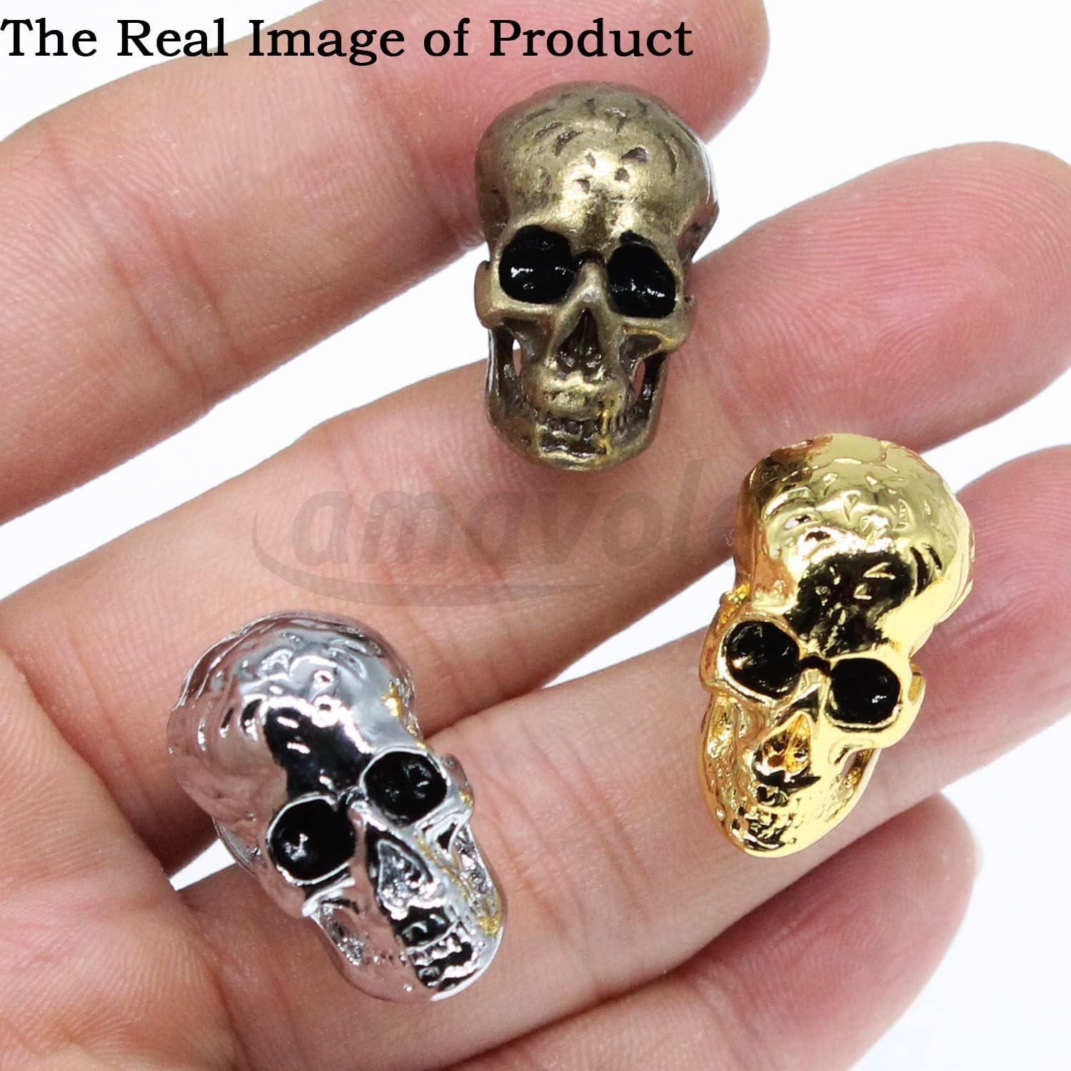 Tornillos de matrícula, 4 piezas universales de acero inoxidable estilo calavera, kit de tornillos para placa de matrícula para motocicleta,