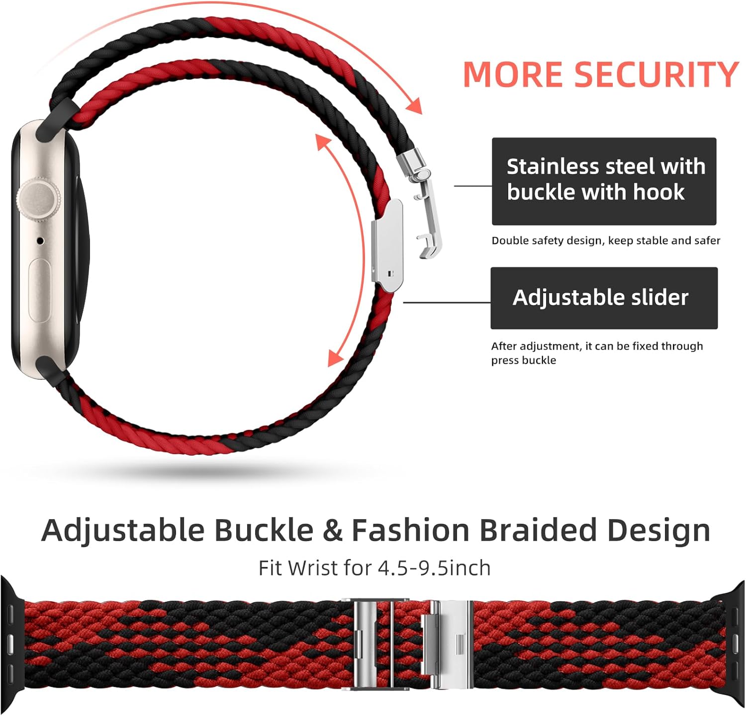 Lerobo Paquete de 2 correas elásticas Solo Loop compatibles con Apple Watch de 1.496 pulgadas, 1.575 pulgadas, 1.614 pulgadas, 1.654 pulgadas, 1.732