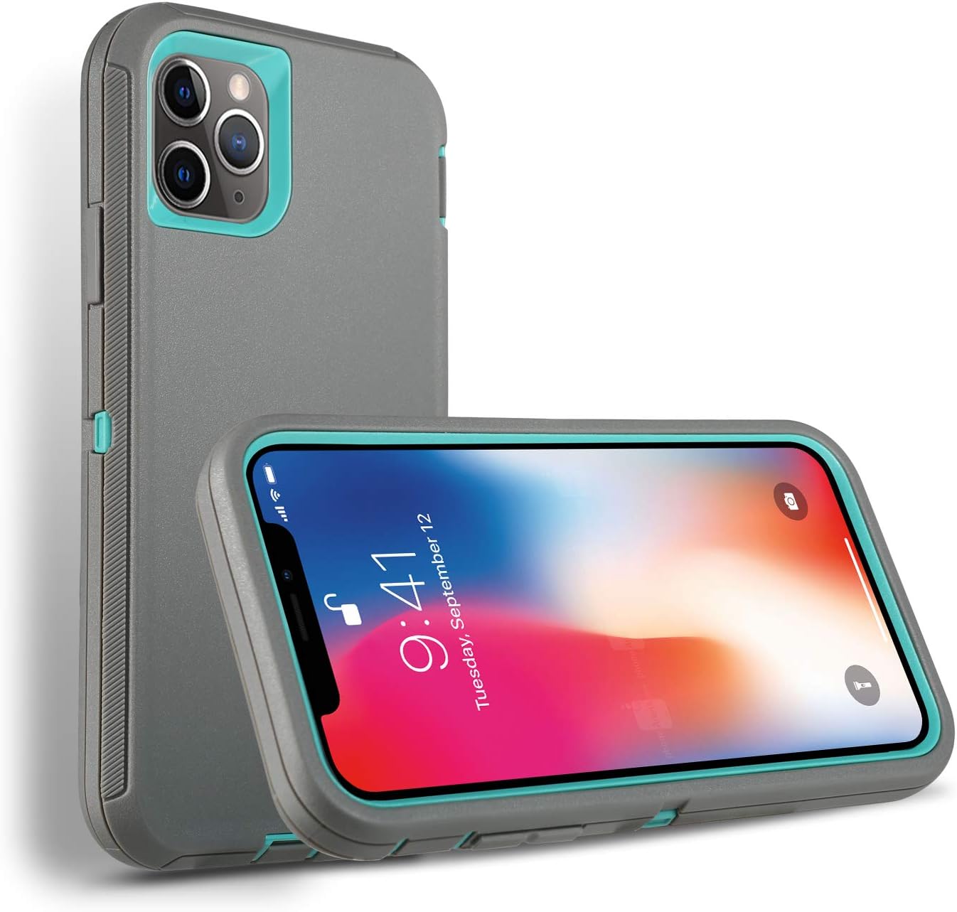 iPhone 11 Pro Max Case, Case for iPhone 11 Pro Max 6.5-Inch with 1 Screen Protector,Heavy Duty Shockproof Case Full Body Protective Cover