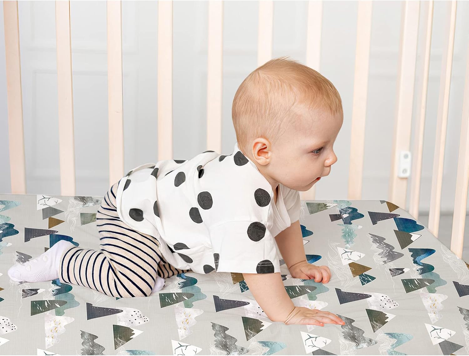 TANOFAR Sábanas para cuna de bebé y niño, sábanas suaves y transpirables para cuarto de bebé