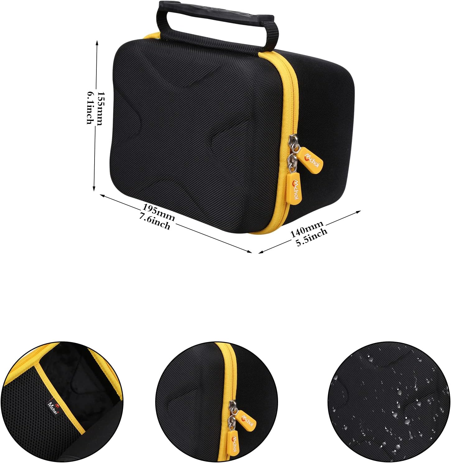 Mchoi Funda de transporte a prueba de golpes adecuada para escáner de película Kodak Slide N SCAN y Slide con pantalla LCD grande de 5 pulgadas,