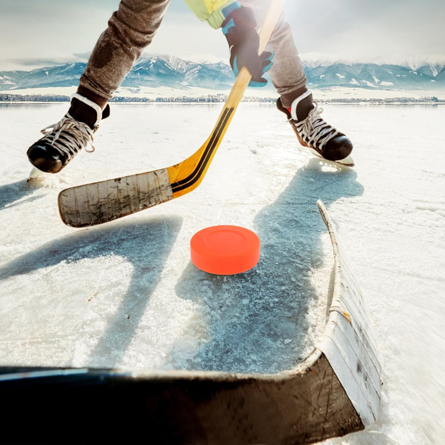 ARTIBETTER 4 discos de hockey sobre hielo con regulación mate para practicar y entrenamiento clásico, diámetro 3, grosor 1