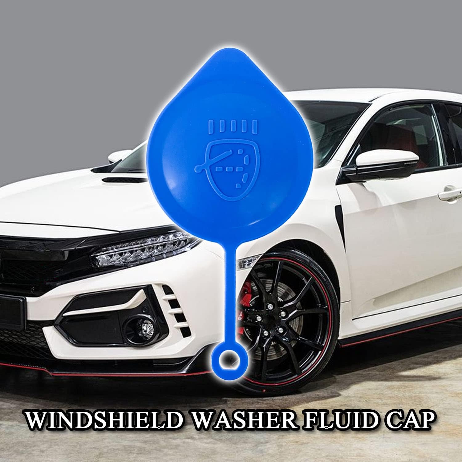 Tapa de repuesto para depósito de líquido para limpiaparabrisas compatible con Honda Accord Civic Fit CRV CRX 38513-SB0-961 (azul)
