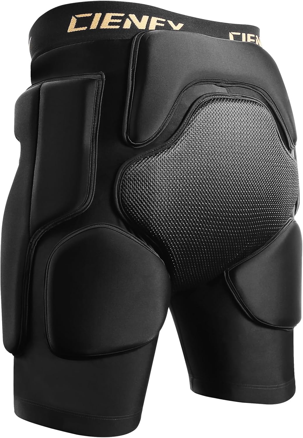 Cienfy Pantalones cortos acolchados de protección de cadera 3D EVA almohadilla de coxis de impacto para esquí, patinaje, snowboard, patinaje