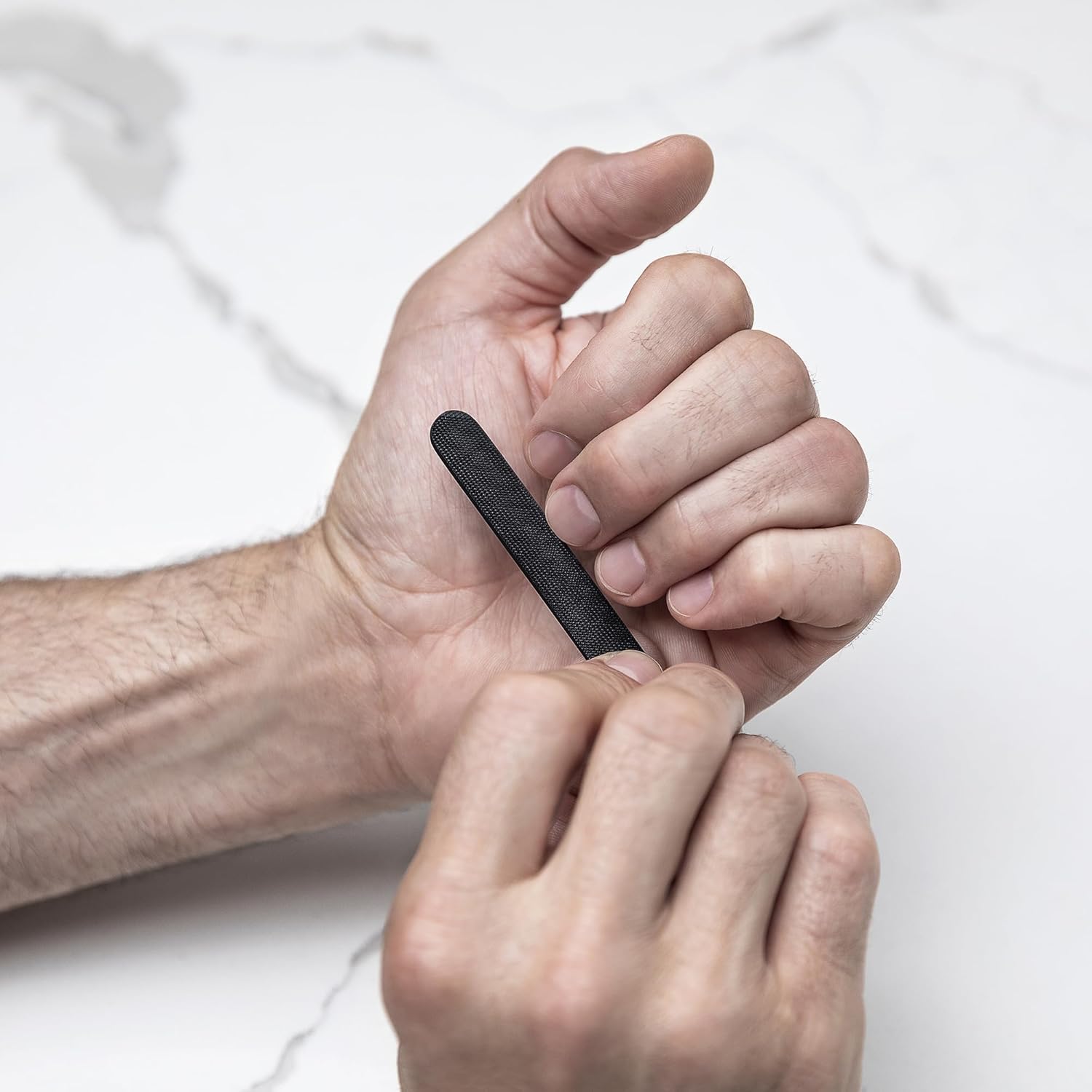 MANSCAPED Shears 3.0, kit de viaje de precisión de 5 piezas para hombre, juego de manicura de acero inoxidable con cortaúñas y uñas de los pies,