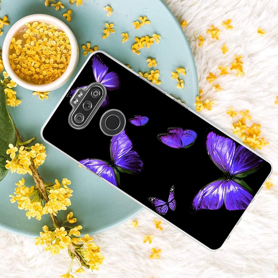 Zoeirc Funda para LG Aristo 5 Pluspara LG K31LG Risio 4para LG Phoenix 5para LG Fortune 3 Funda transparente para niñas, TPU suave a prueba de