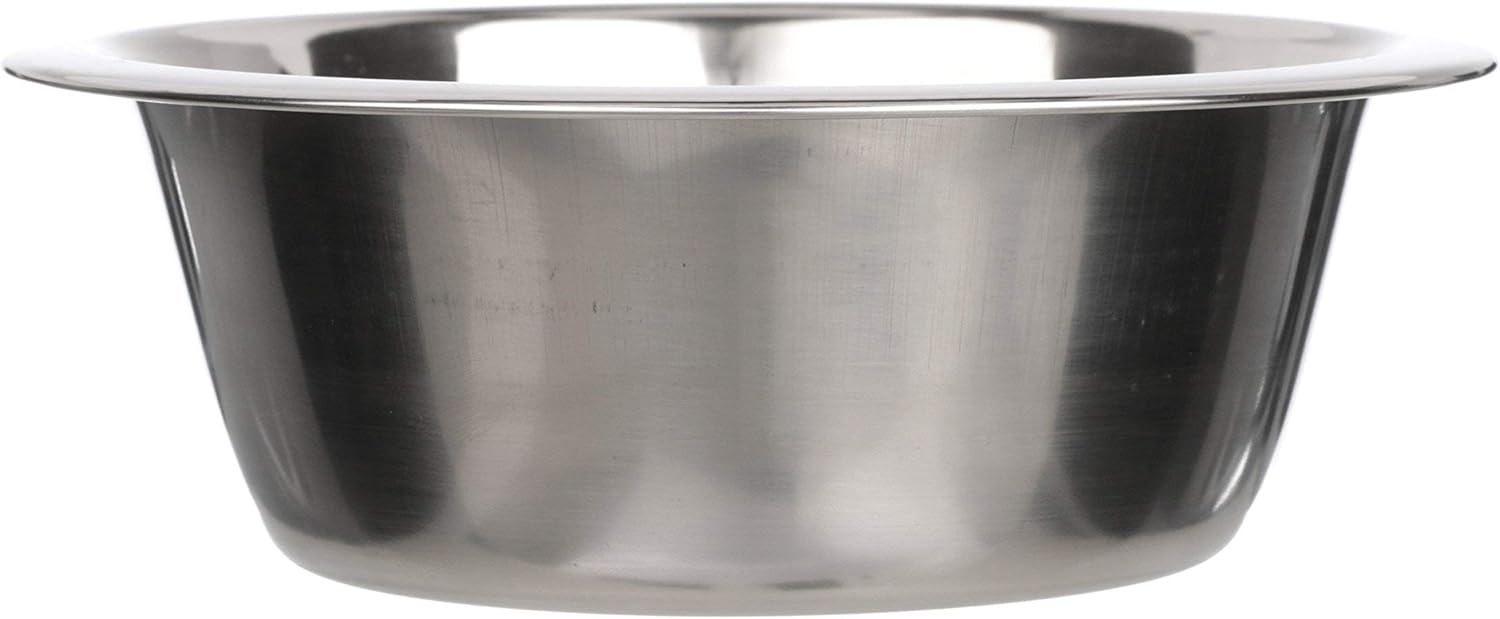 Cuencos de acero inoxidable para perros y gatos, plato adicional de repuesto, de metal, para alimentos y agua, 1 o 2 unidades