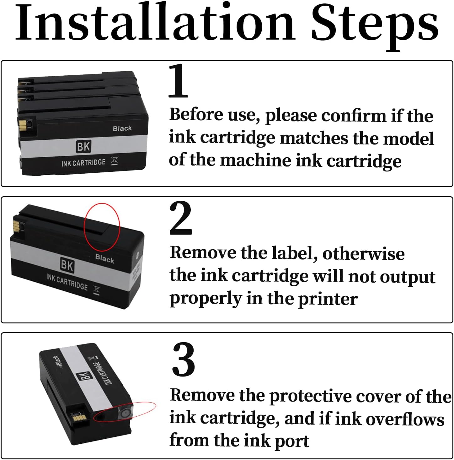 953XL – Cartuchos de tinta remanufacturados de alto rendimiento 953 953XL, repuesto para cartuchos de tinta 953XL para HP OfficeJet Pro 7720 7740