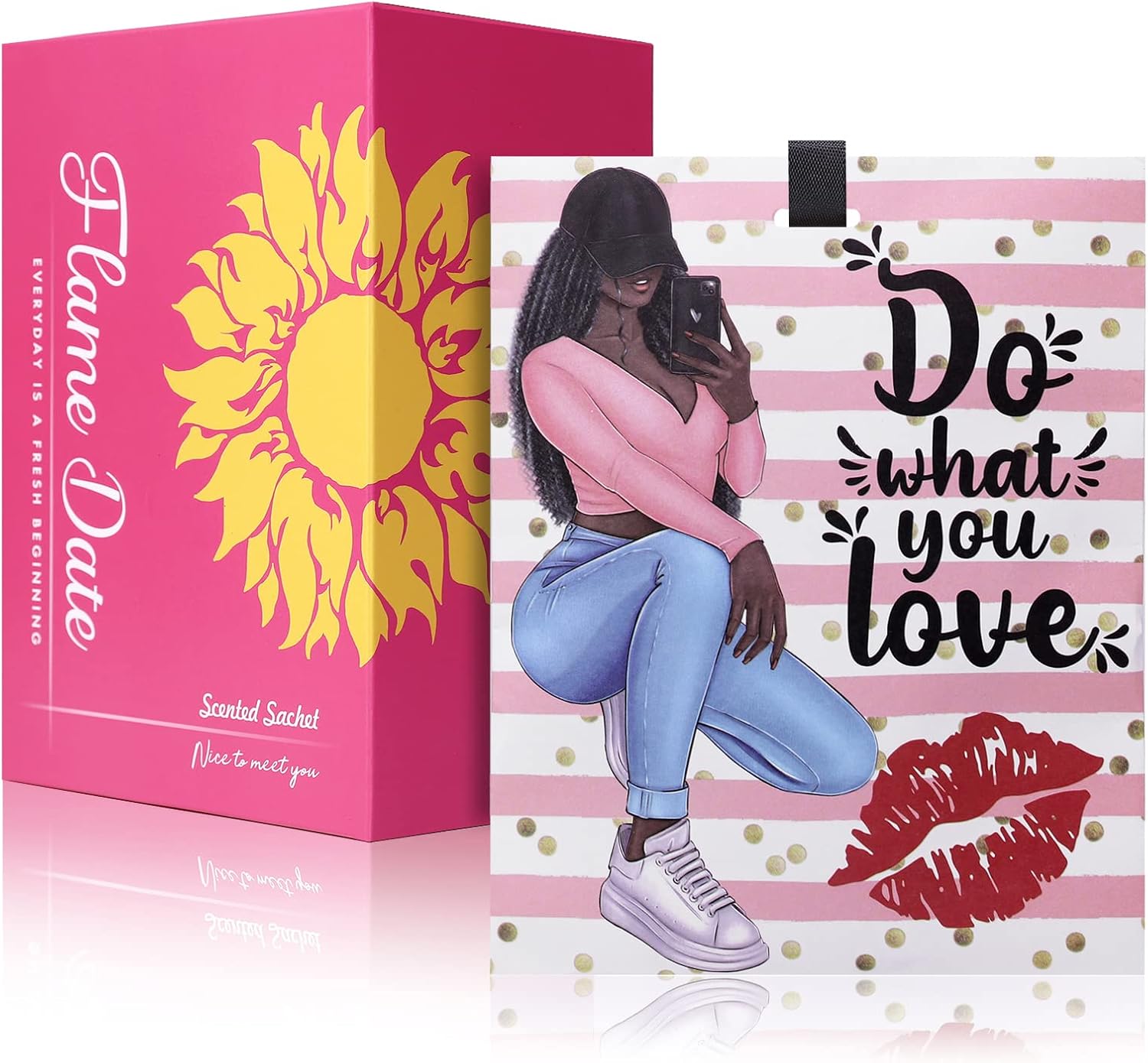 Paquete de 6 sobres con aroma de rosas inspiradoras para cajones y armarios, desodorante y eliminador de olores, regalos motivacionales para madres,