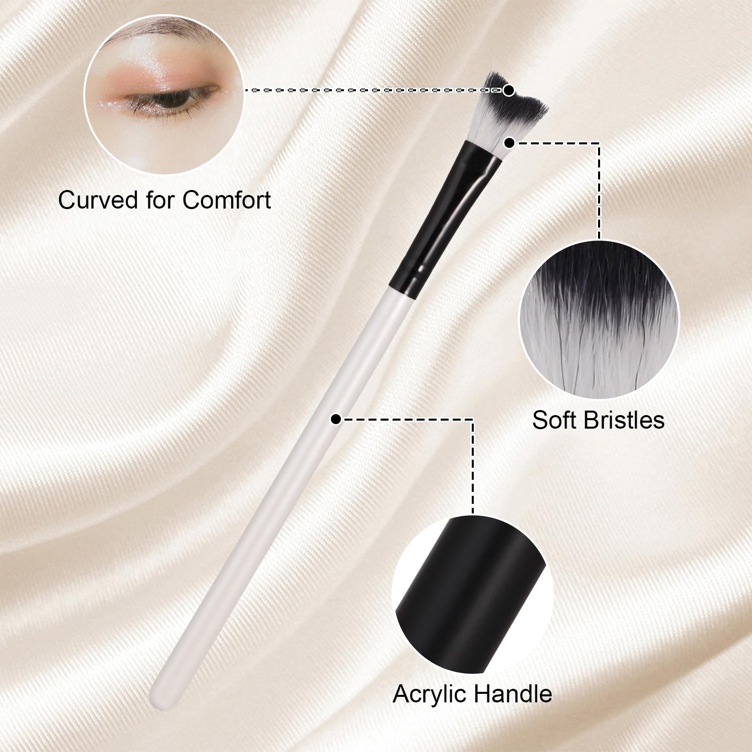 5 cepillos para champú de pestañas, cepillo de limpieza para extensiones de pestañas, cepillo limpiador de pestañas suave para eliminación de