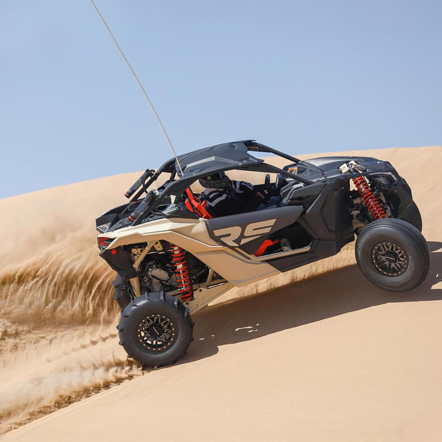 StarknightMT Parabrisas trasero X3, parabrisas de ventana trasera X3 compatible con Can Am Maverick X3 y X3 Max 2017-2024 (excepto para modelos XMR)
