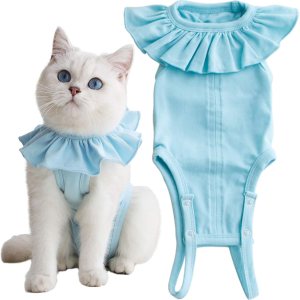 Traje de recuperación para gatos para heridas abdominales y enfermedades de la piel, camisa de recuperación quirúrgica transpirable después de una Traje de recuperación para gatos para heridas abdominales y enfermedades de la piel, camisa de recuperación quirúrgica transpirable después de una