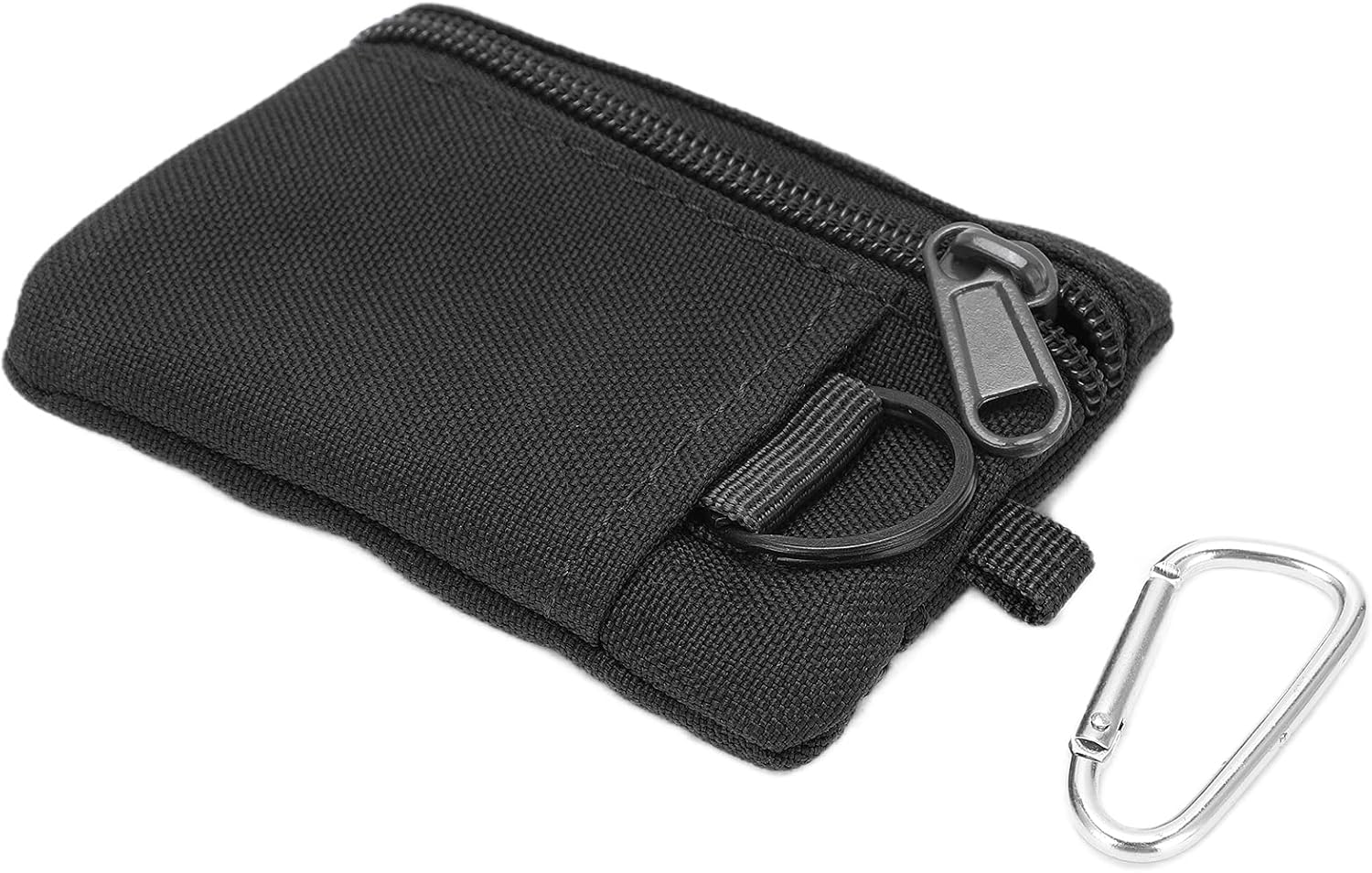 FILFEEL Molle – Bolsa con mosquetón, bolsa Molle EDC al aire libre, mini funda portátil para tarjetas de llaves, bolsa EDC, monedero, mochila de