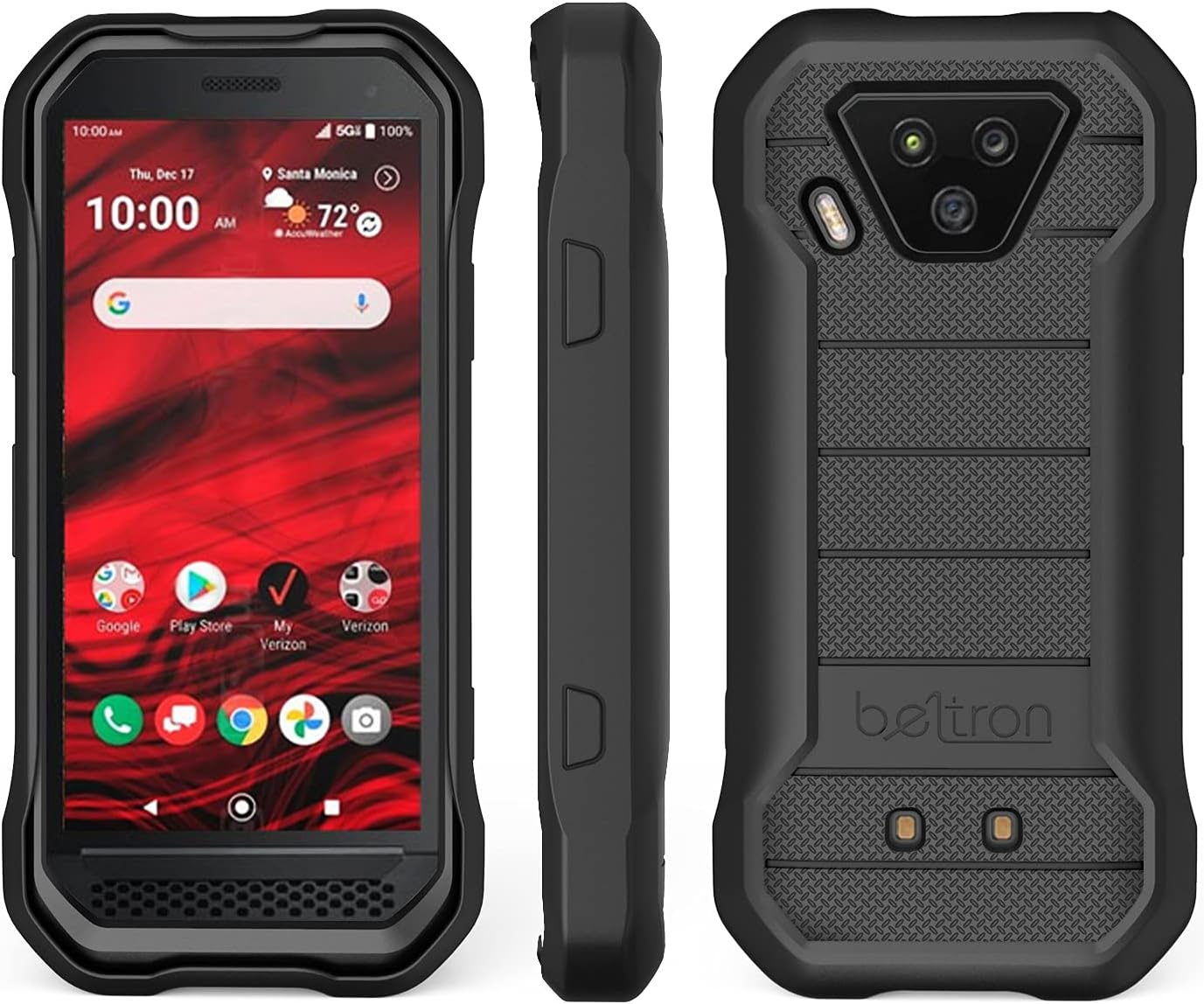 BELTRON DuraForce Ultra 5G – Funda resistente con tecnología reforzada para Kyocera DuraForce Ultra 5G UW E7110 (Verizon), color negro