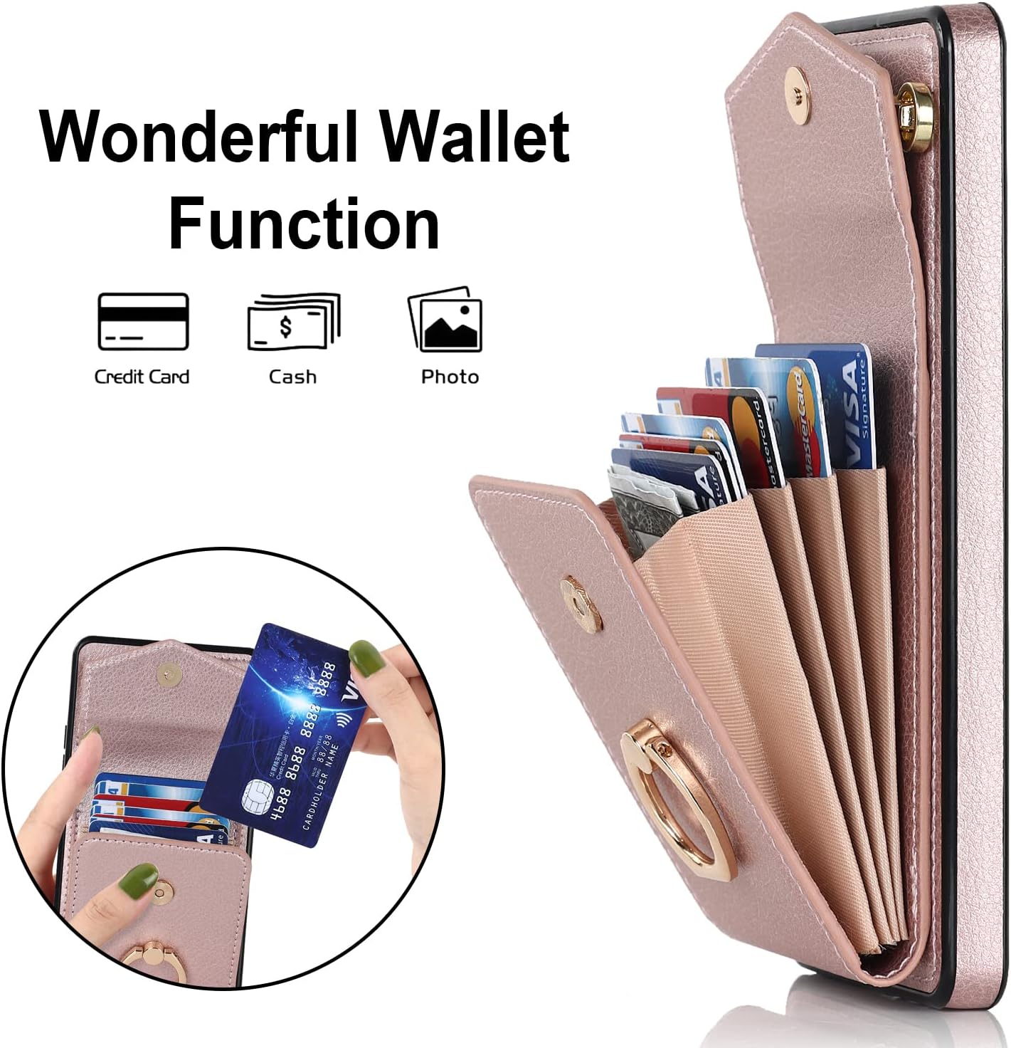 Asuwish Funda de teléfono para Samsung Galaxy S20 FE 5G de 6.5 pulgadas con protector de pantalla de vidrio templado y anillo RFID tarjetero celular
