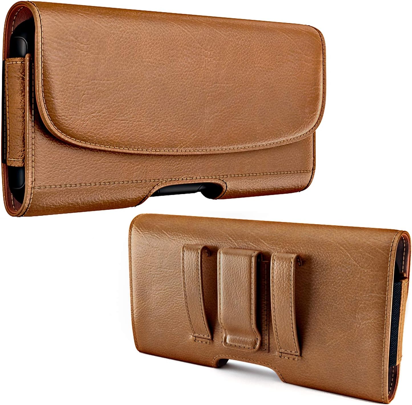 PiTau Funda para cinturón para iPhone 14, 14 Pro, 13, 13 Pro, 12, 12 Pro, 11 Pro, Xs, X, funda para cinturón de teléfono celular con clip, funda de