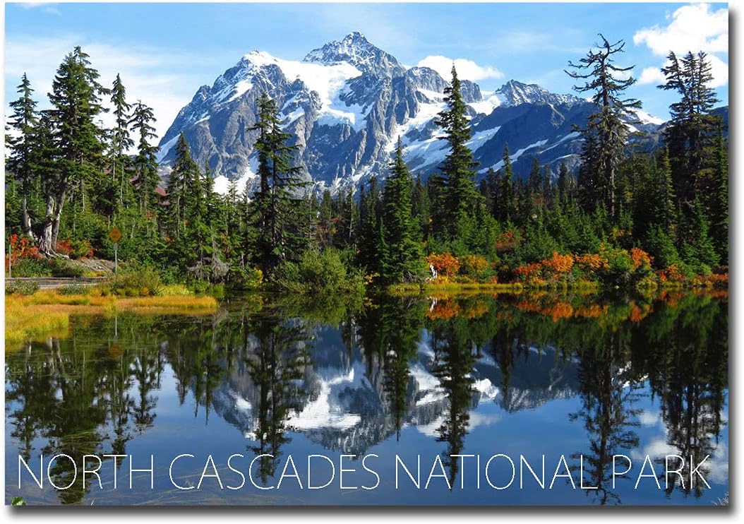 Parque Nacional North Cascades, Washington Travel – Imán para refrigerador tamaño 2.5 x 3.5 pulgadas, multicolor