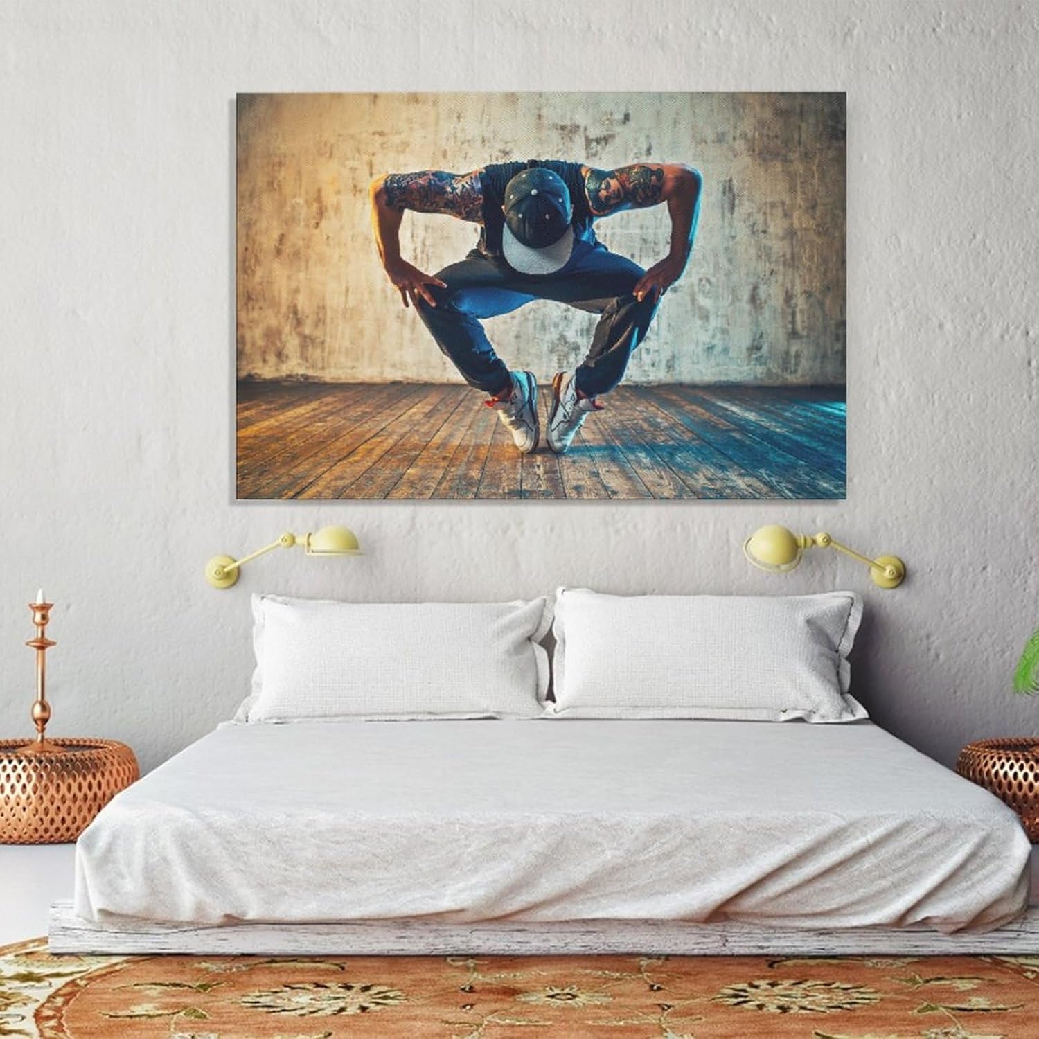 Pósteres de lona para sala de baile de hombre joven, decoración de dormitorio, decoración deportiva, oficina, regalos, decoración de pared, póster