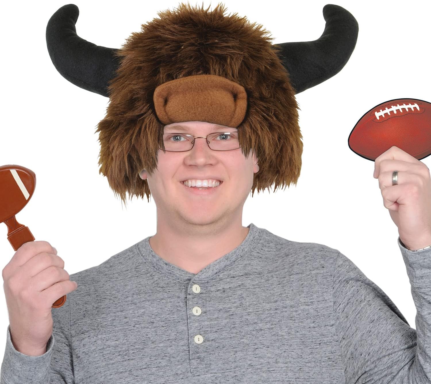 Beistle Unisex Plush Hat, Farm Themed Cap, Party Supplies, Dress-Up Novelty Headwear, Western Accessories, Photo Booth Prop