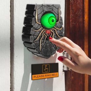 Decoraciones de Halloween aterradoras con forma de ojo rodante, Hocus Pocus, decoración de Halloween para exterioresinteriores con sonidos Decoraciones de Halloween aterradoras con forma de ojo rodante, Hocus Pocus, decoración de Halloween para exterioresinteriores con sonidos