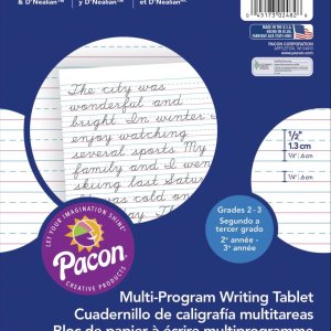 PACON – Papel de escritura PACON PAC2482, D’Nealian Grados 2 y 3 Zaner-Bloser grado 2, 12 x 14 x 14 pulgadas, rayado 8 x 10-12 pulgadas, corto a PACON – Papel de escritura PACON PAC2482, D’Nealian Grados 2 y 3 Zaner-Bloser grado 2, 12 x 14 x 14 pulgadas, rayado 8 x 10-12 pulgadas, corto a