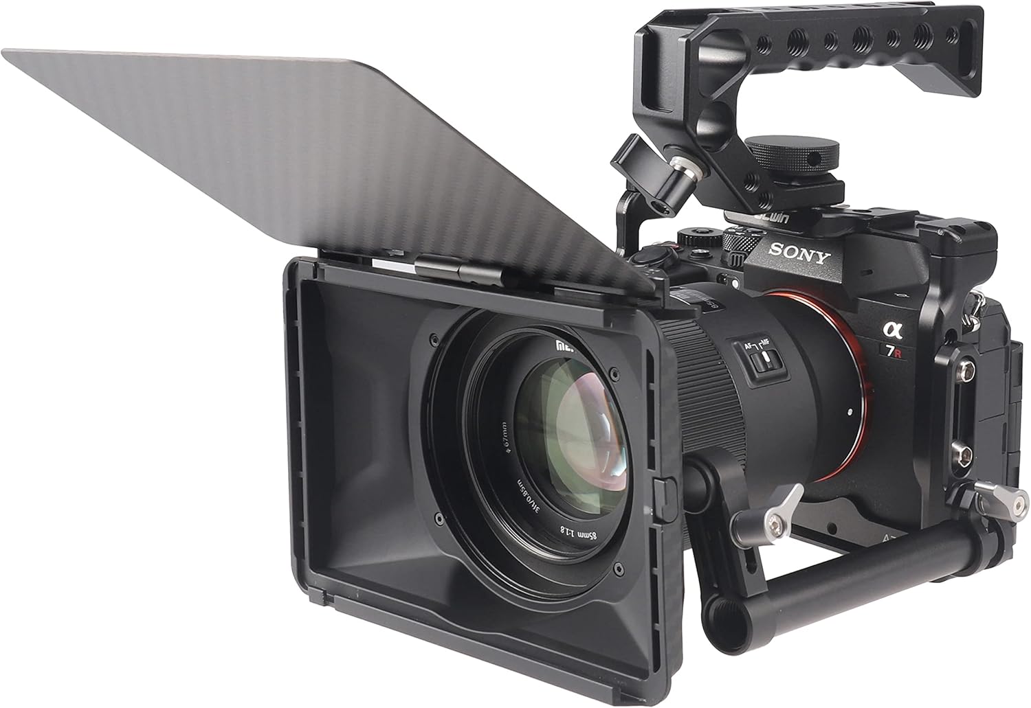Fotga Jaula para cámara + asa superior para Sony A7RV A7RM5 sin espejo DSLR cámara haciendo videocámara compatible con Arca Swiss Clamp