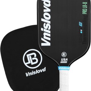 Vnislovd T700 – Paleta de pickleball de fibra de carbono cruda termoformada Unibody Pickleball con espuma inyectada CFS, agarre de 4.13 pulgadas Vnislovd T700 – Paleta de pickleball de fibra de carbono cruda termoformada Unibody Pickleball con espuma inyectada CFS, agarre de 4.13 pulgadas