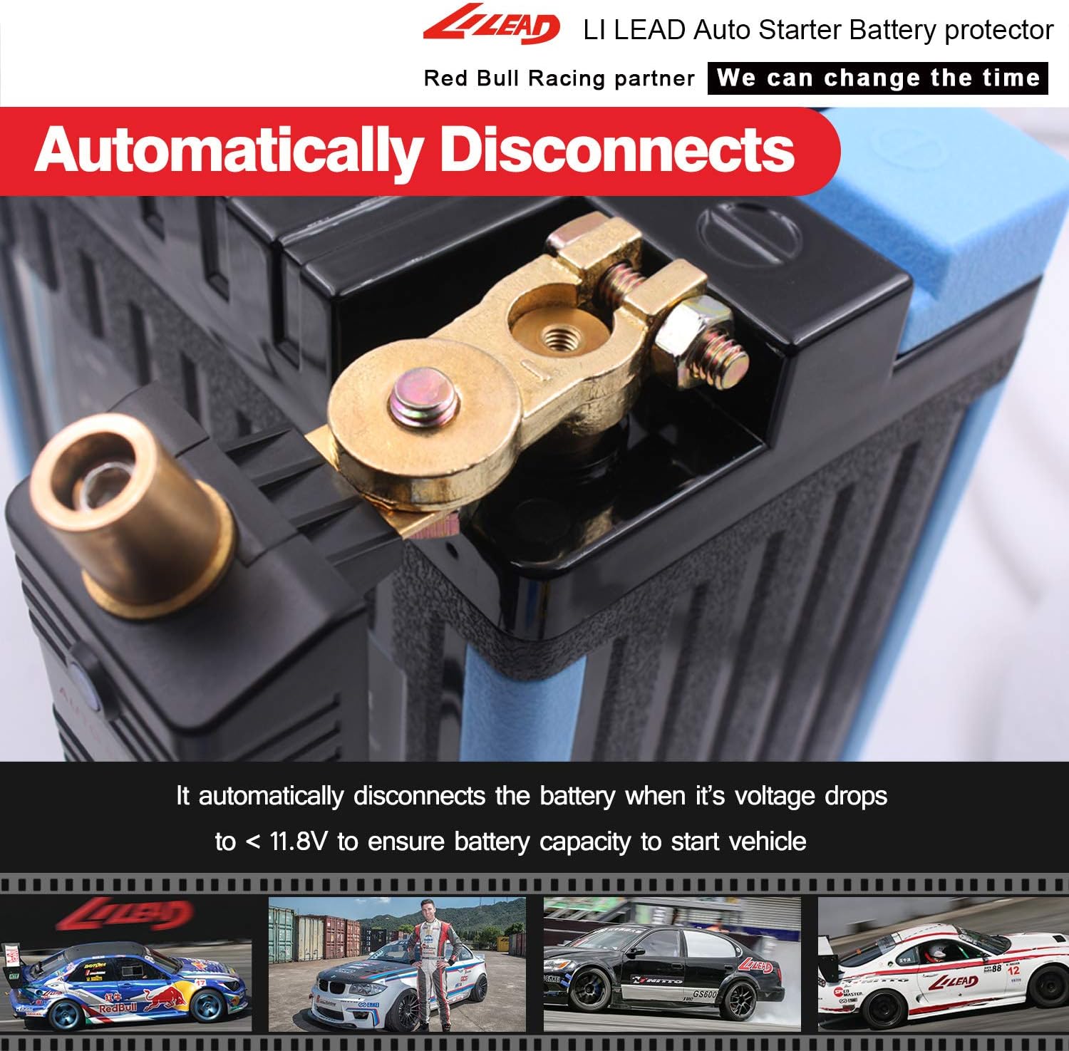 Protector de batería de coche de arranque automático de 12 V – Sistema de desconexión automática para ahorro de batería de automóvil, kit de