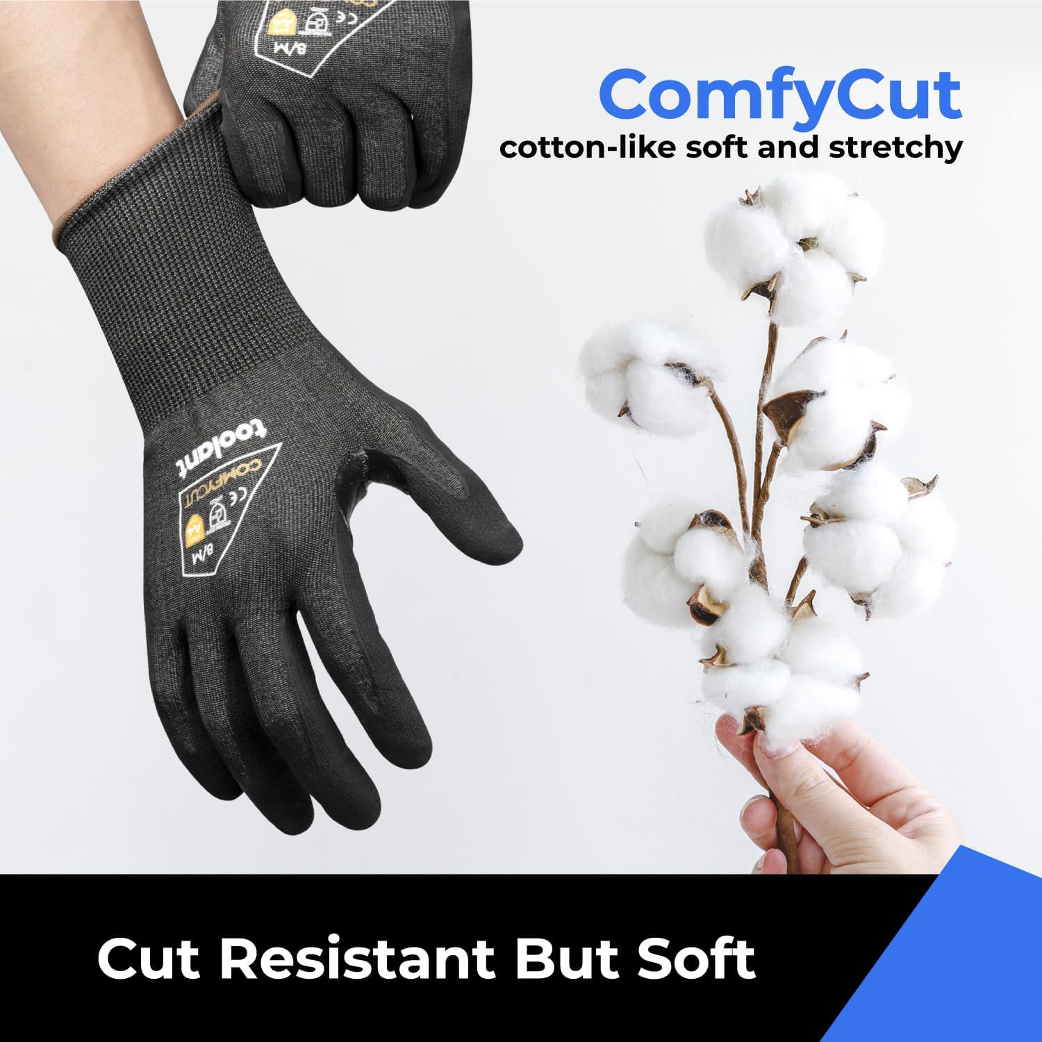 Guantes de trabajo ultrafinos y ligeros resistentes a los cortes con agarre, guantes de seguridad de enfriamiento para pesca, tallado en madera,
