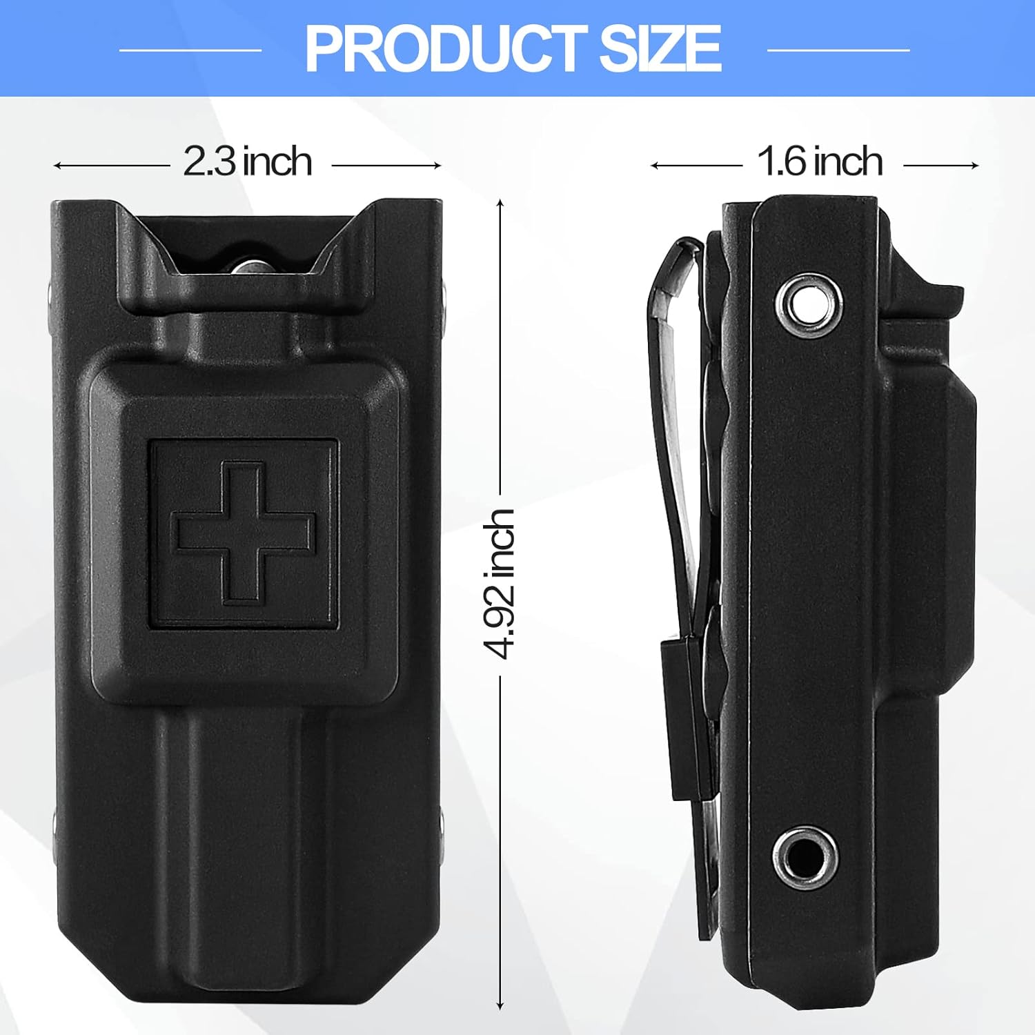 Soporte para torniquete, estuche para torniquete para torniquetes CAT Gen 7 o mayores, funda rígida para torniquete para cinturón de servicio