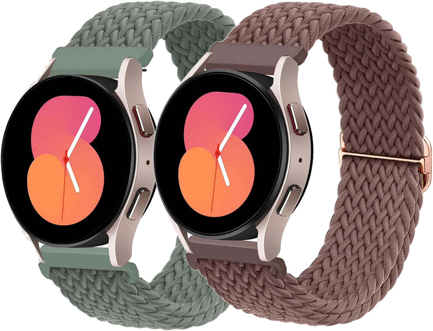 Correas trenzadas de 0.77 pulgadas para Samsung Galaxy Watch 654 de 1.57 pulgadas, 1.73 pulgadas, Galaxy Watch 6 Classic de 1.77 y 1.65 pulgadas,