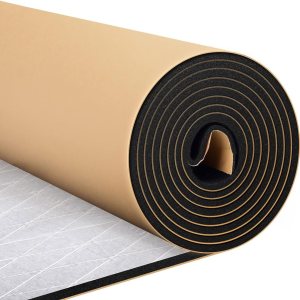 Alfombrilla de amortiguación de sonido para automóvil, 60 x 40 pulgadas, resistente al calor, espuma de aluminio, impermeable, aislamiento acústico Alfombrilla de amortiguación de sonido para automóvil, 60 x 40 pulgadas, resistente al calor, espuma de aluminio, impermeable, aislamiento acústico
