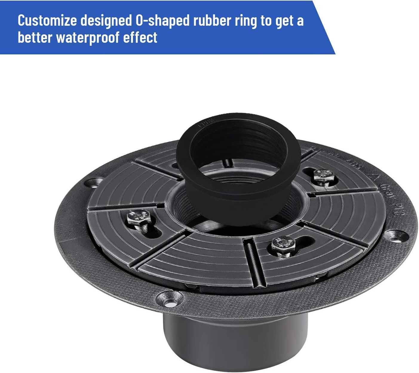 Bernkot Kit de base de drenaje de ducha de 2 pulgadas de PVC con base de drenaje de ducha, adaptador roscado y junta de acoplador de goma para