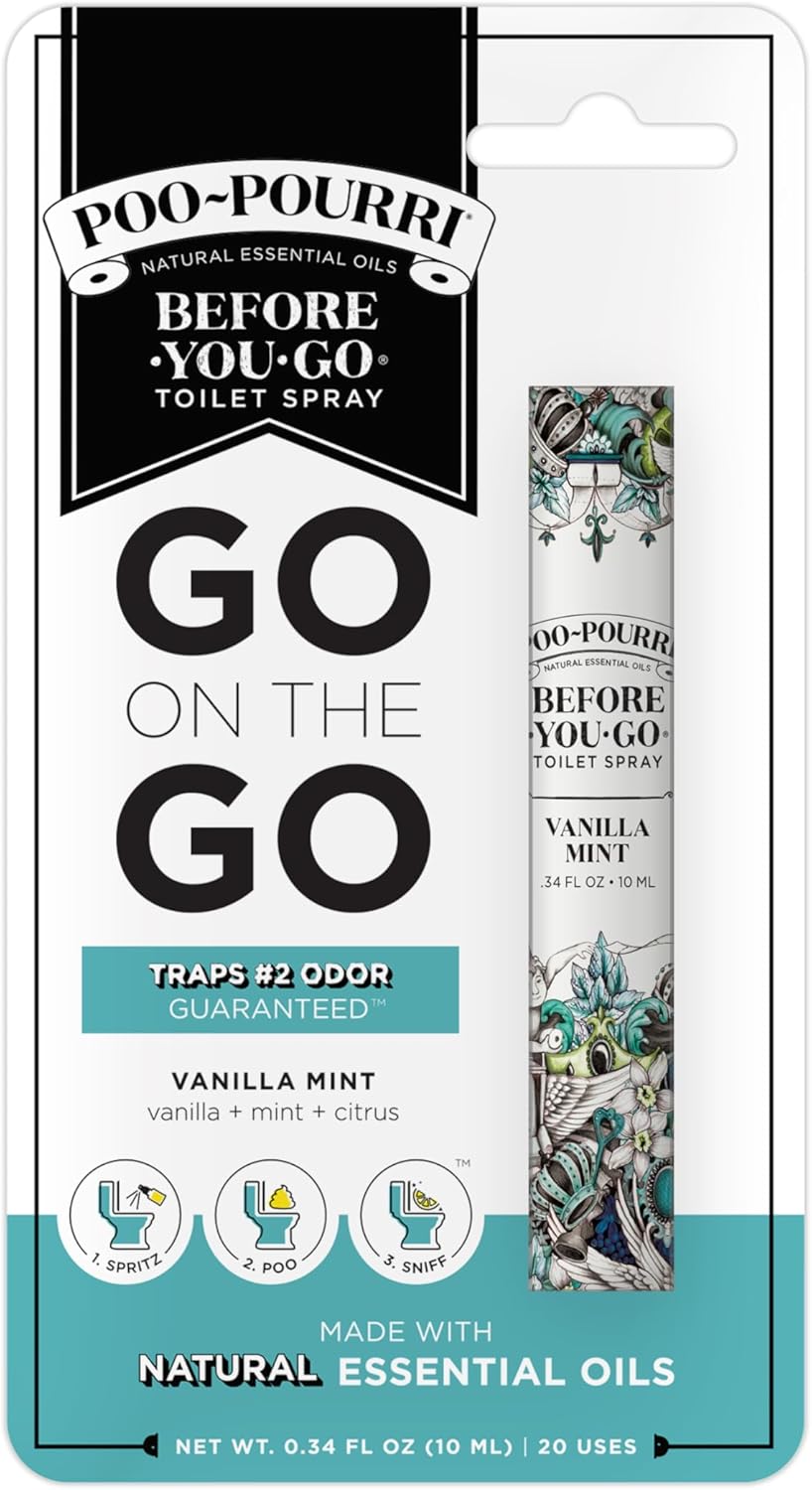 Poo-Pourri Before-You-Go – Espray para inodoro, Yule Log, 34 onzas líquidas.
