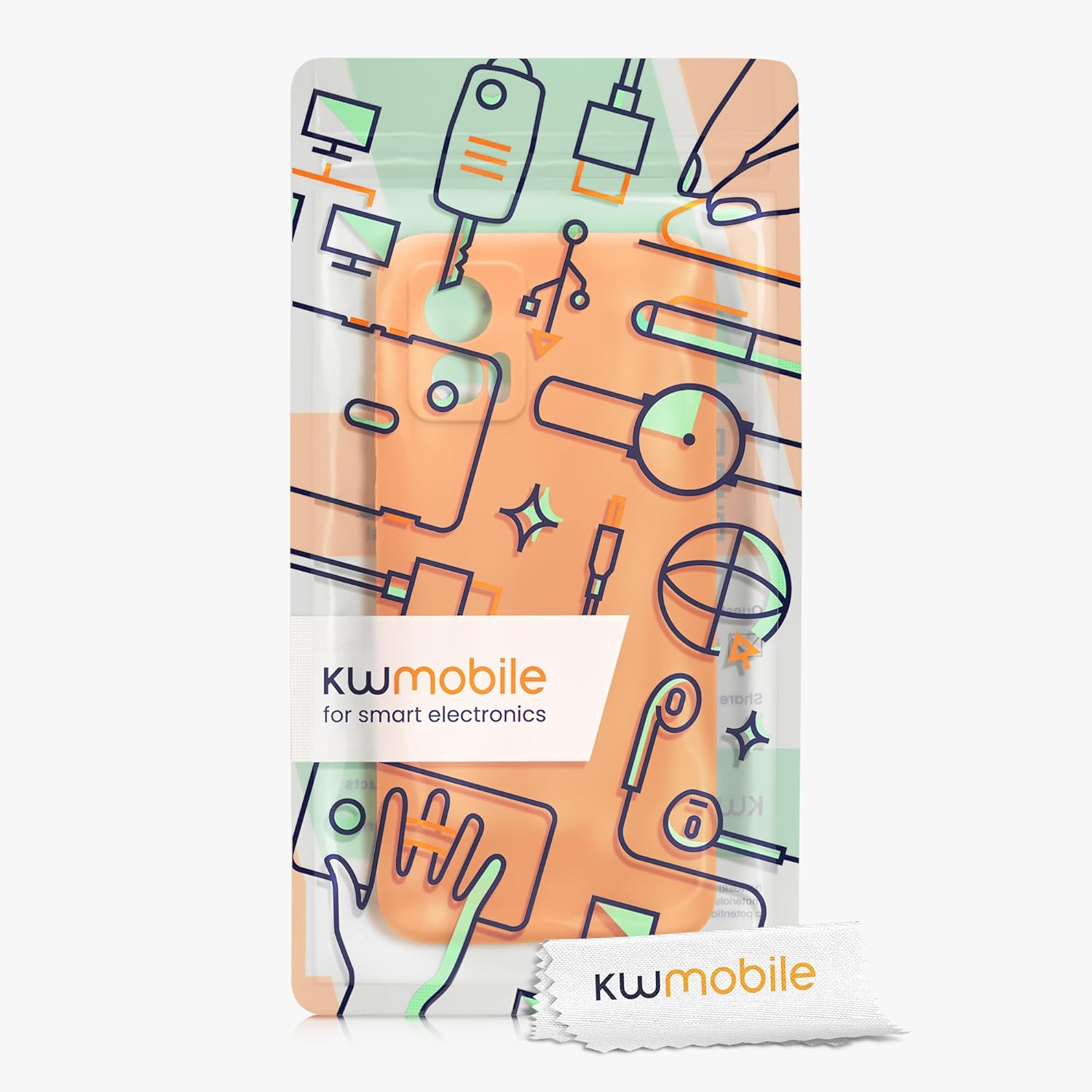 kwmobile Funda compatible con Motorola Edge 30 Neo – Funda delgada de silicona TPU – Acabado suave al tacto – Naranja afrutado