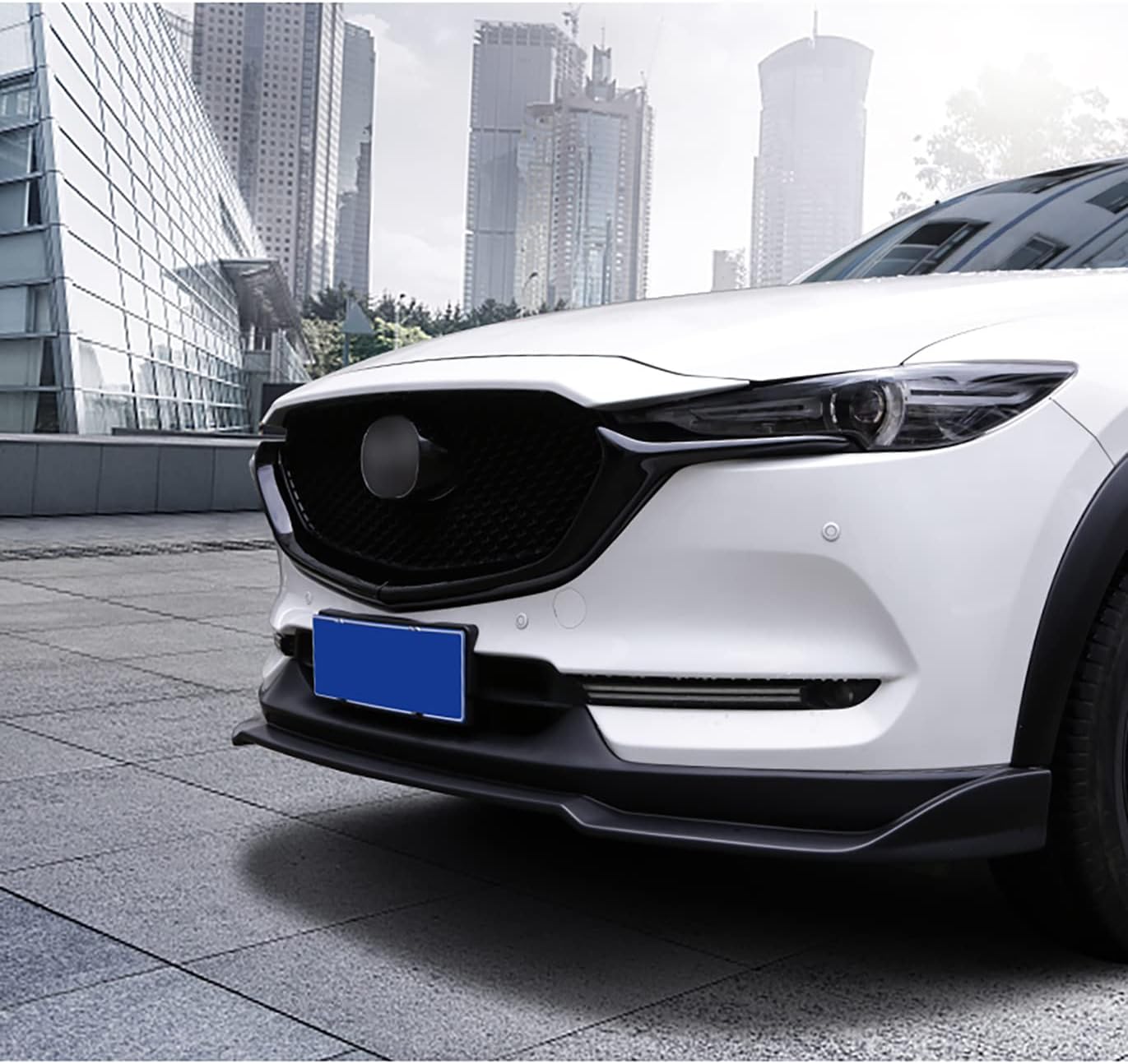 KELEIMAI Accesorios de coche para Mazda CX-5 CX5 CX8 2017-2021 Exterior delantera inferior parrilla cubierta de parrilla Moldeo de parrilla (negro
