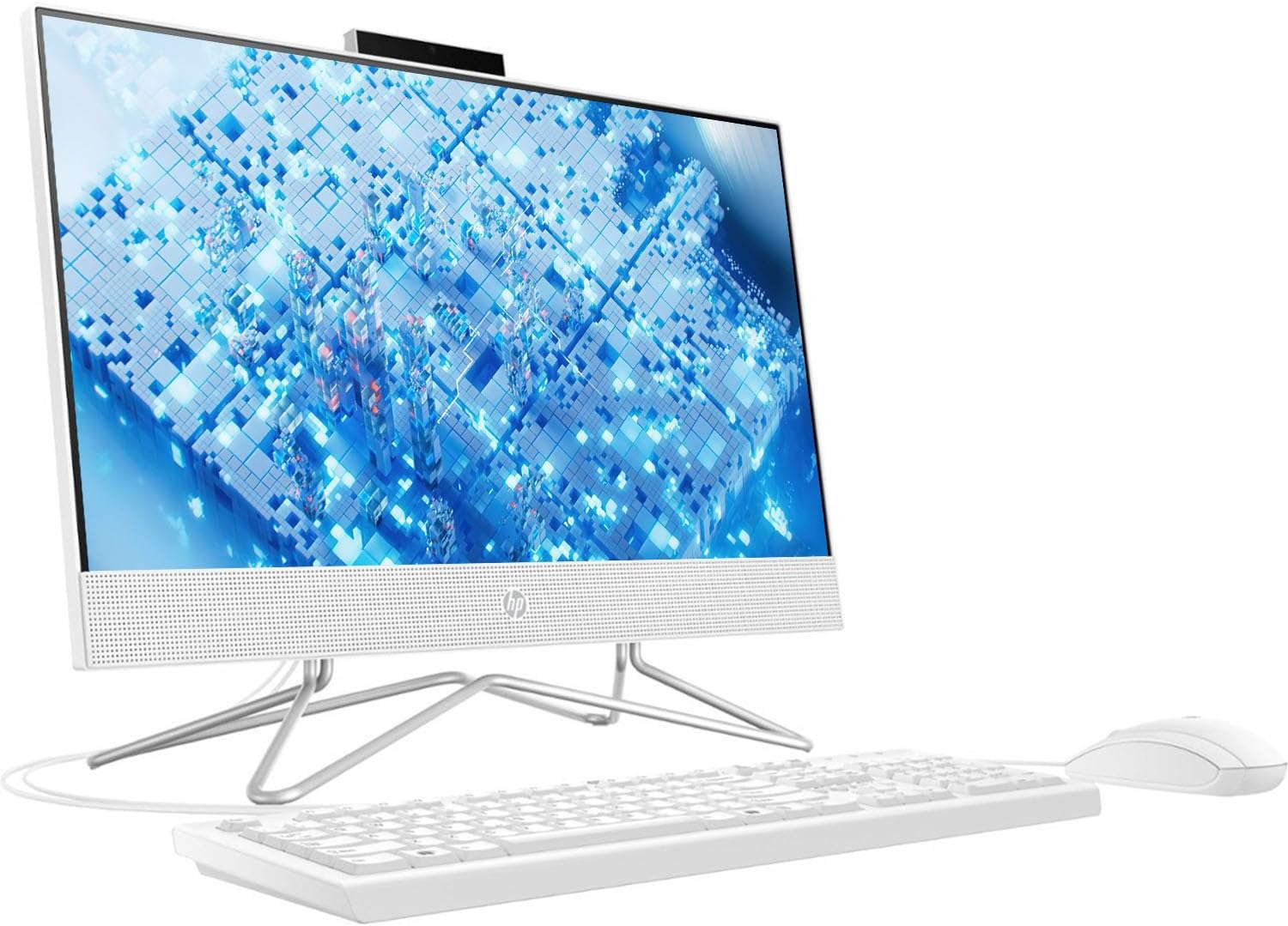 HP Computadora de escritorio todo en uno, pantalla FHD 1080P de 21.5″, 32 GB de RAM, SSD de 1 TB, procesador Intel Duel Core Celeron, cámara web,