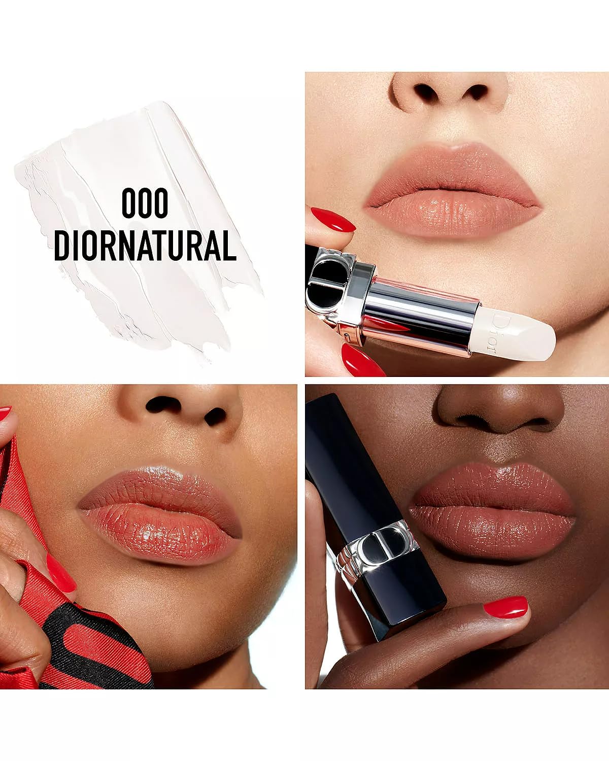 DIOR Rouge Dior Floral Care Bálsamo labial recargable – 000 DIORNATURAL Bálsamo satinado – 3.5 g  0.12 oz