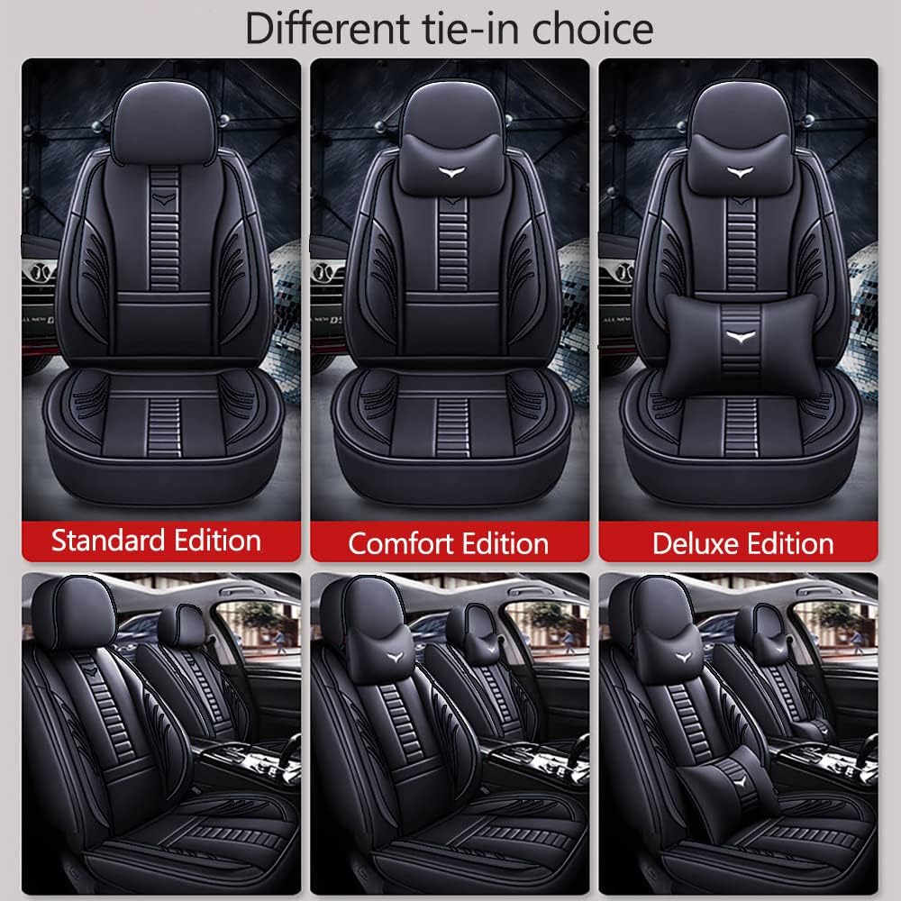 Fundas protectoras de asiento de automóvil de 2 asientos de lujo para Chevy Blazer 2019-2023, diseño de bolsa de almacenamiento trasera, almohada