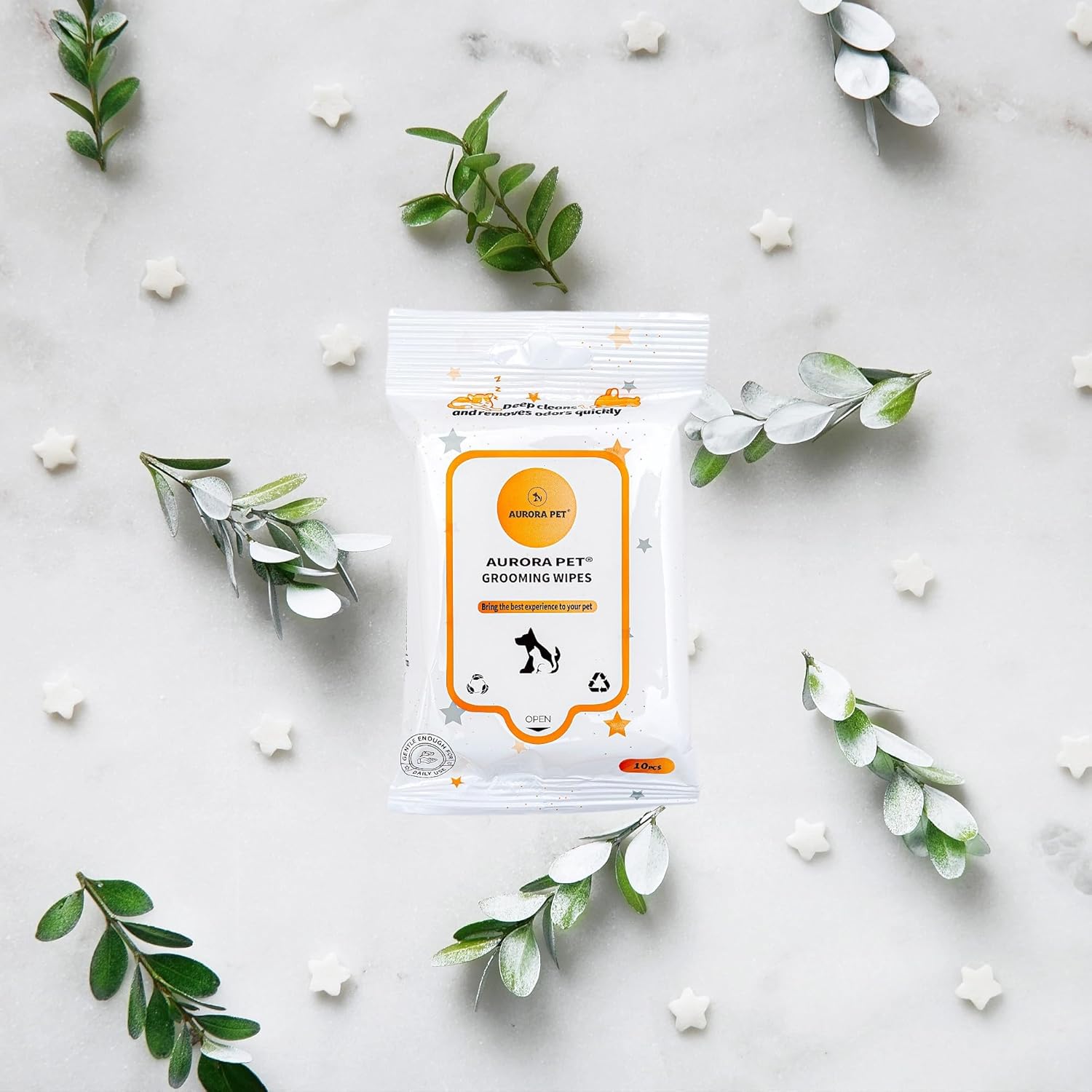 Tidy Cats Breeze Spring Clean – Paquete de recambio de almohadillas para gatos (3) 10 unidades con toallitas Aurora Pet