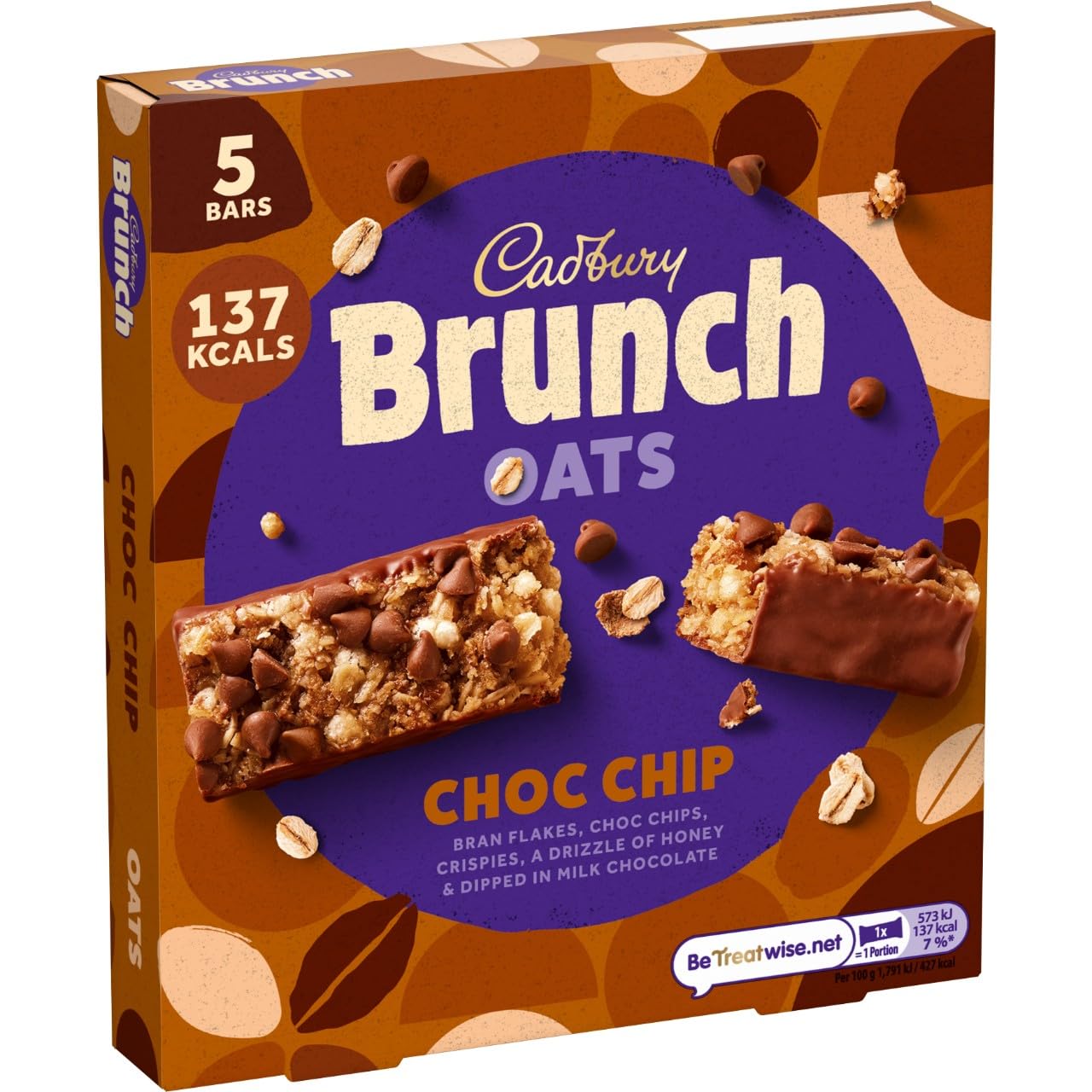 Cadbury Brunch Bar Chocolate Chip, 6.77 oz