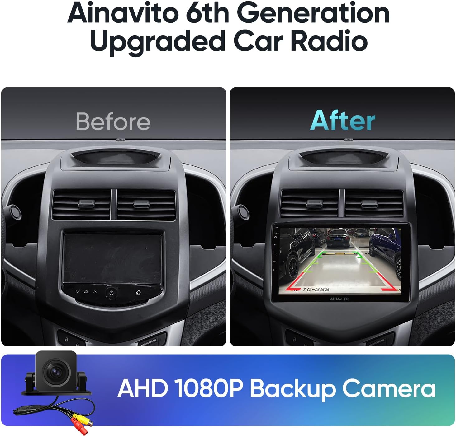 9 pulgadas 5G WiFi 8 Core 48EQ Airplay Android 12 Radio estéreo del coche para Chevy Aveo Sonic 2011 2012 2013 2014 2015 Carplay Android Auto