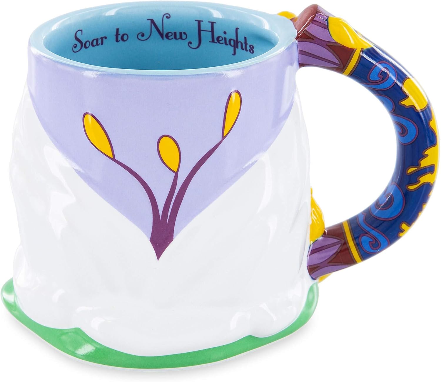 Taza de cerámica de la alfombra mágica esculpida flor del loto del jazmín nuevo