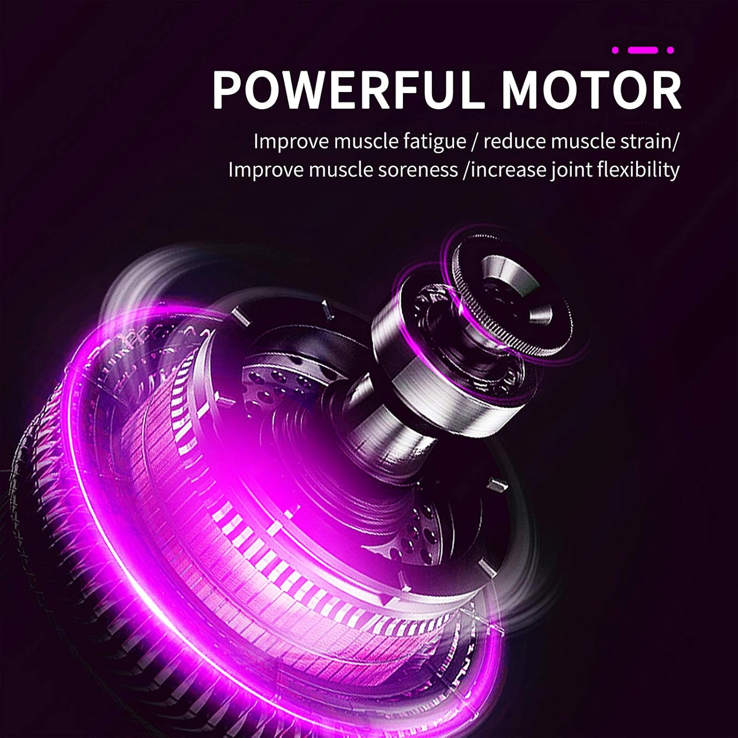 Bola de masaje vibratoria de 3 pulgadas, bola de masaje con vibraciones de 5 velocidades para músculos y fitness, alivio del dolor de fascitis